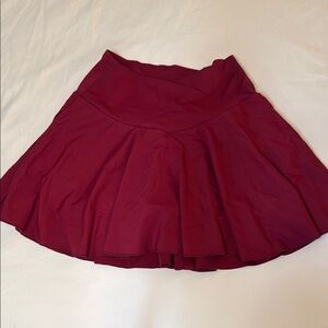 HALARA Burgundy Skater Skirt
